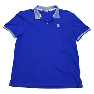 Roberto Cavalli LUXURY Designer Summer Casual Golf Tennis Polo Tee Shirt Large